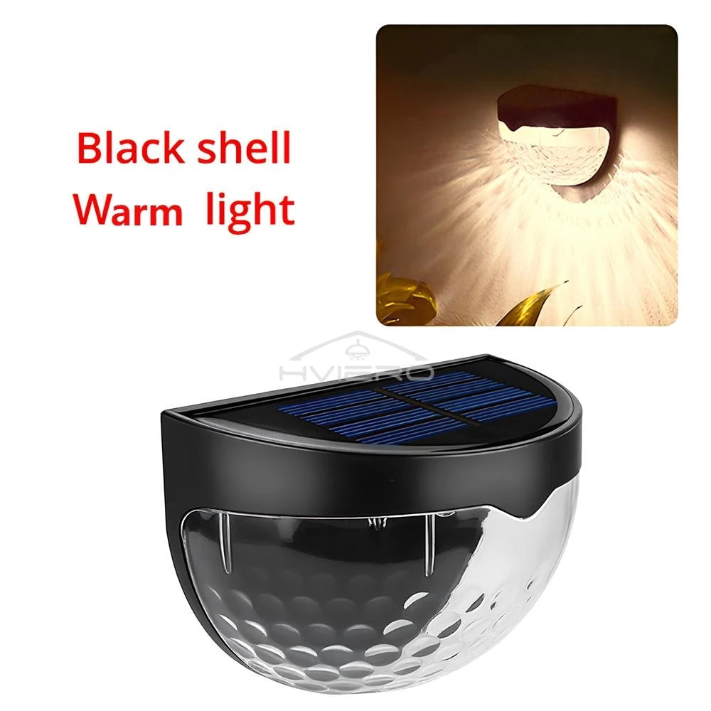 Solar 6-LED Wall Step Light | IP65 Waterproof Garden Fence Lamp