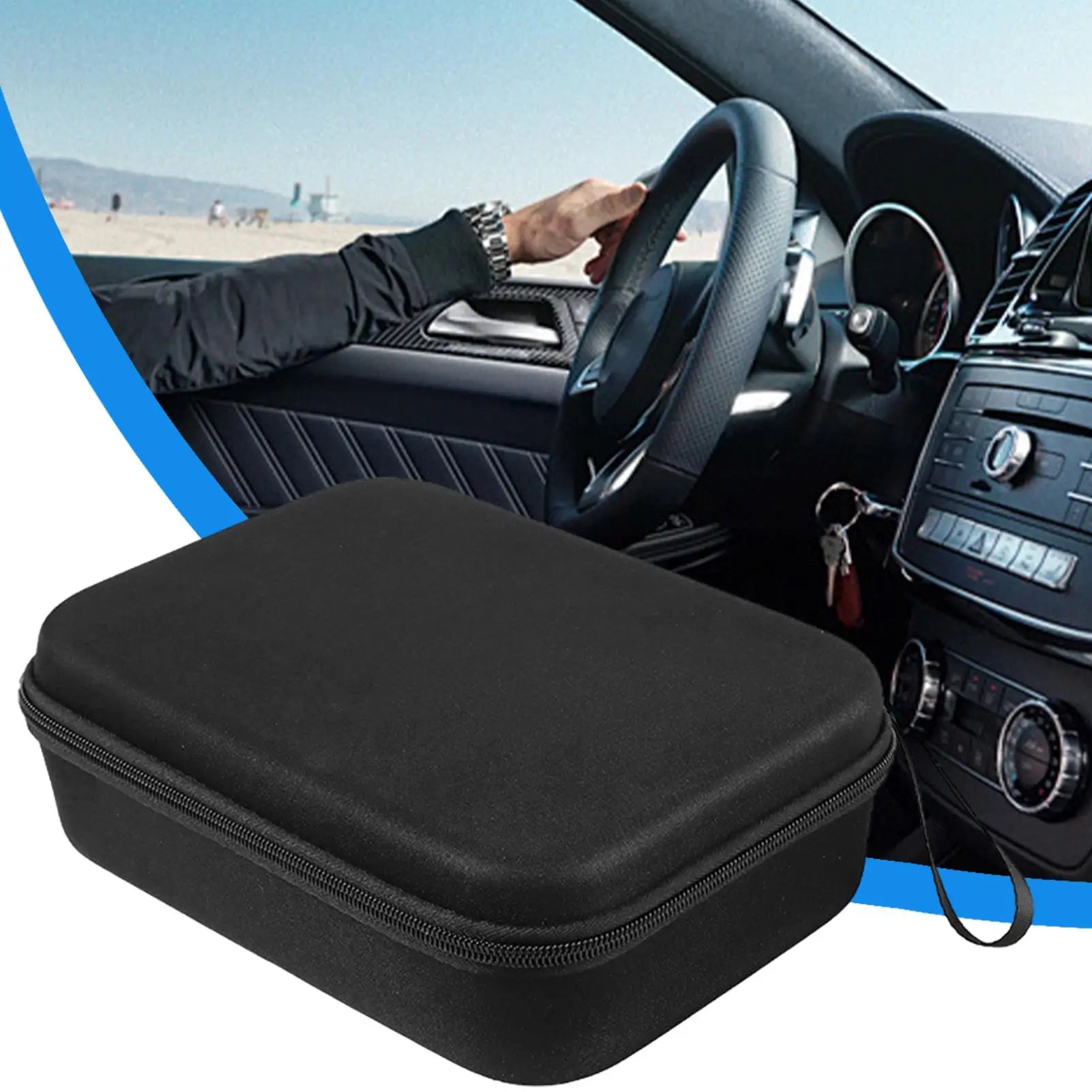 Auto Tire Inflator Carrying Case Vacuum Cleaner Accessory Storage Bag Storage Organizer with Smooth Surfaces for Home Long Trip Oasis Select