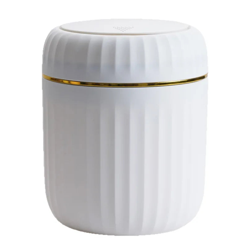 Mini Desktop Trash Can with Lid Garbage Waste Bin Organizer Bedroom Office Desk Storage Box Made Durable Plastic Home Supplies Oasis Select