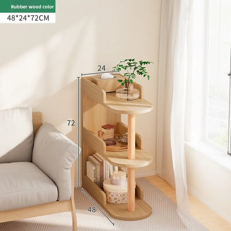 Multi-functional Household Goods Bedside Table Small Storage Cabinet Bedroom Bedside Very Narrow Crevice Small Cabinet Oasis Select 3 layers C