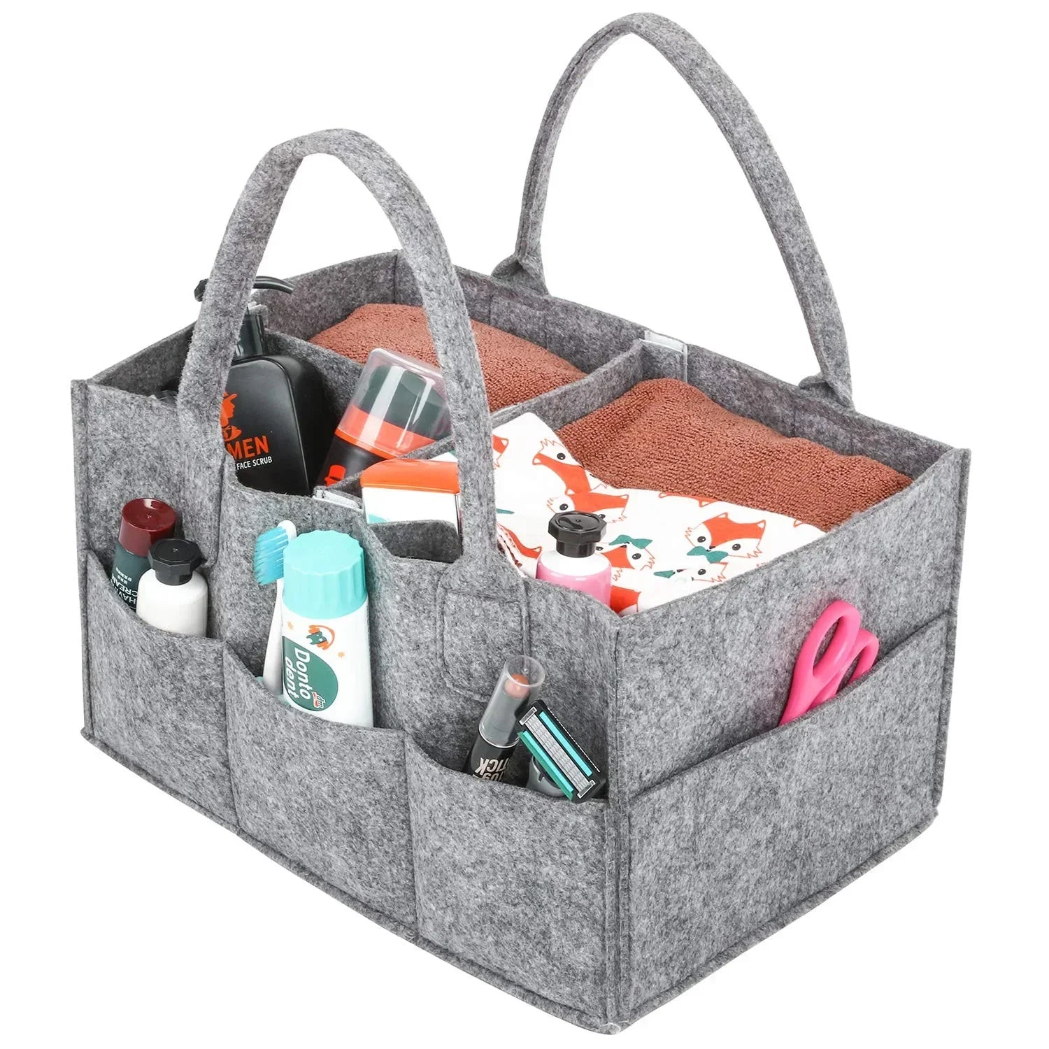 Children's Felt Diaper Storage Bag Baby Miscellaneous Toys Diapers Large Capacity Felt Diaper Bag Oasis Select