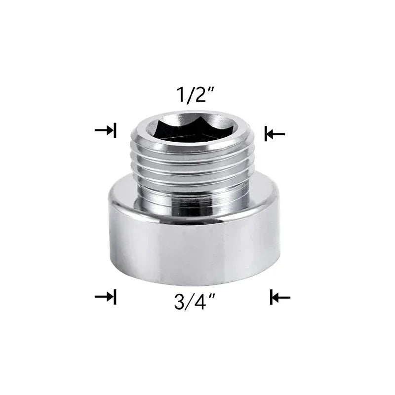 Water Faucet Coupler 1/2 To M16 M18 M20 M22 M24 M28 M32 Thread Connector Conversion Tap Adapter Fitting Bubbler Kitchen Bathroom Oasis Select 3I4 to 1I2