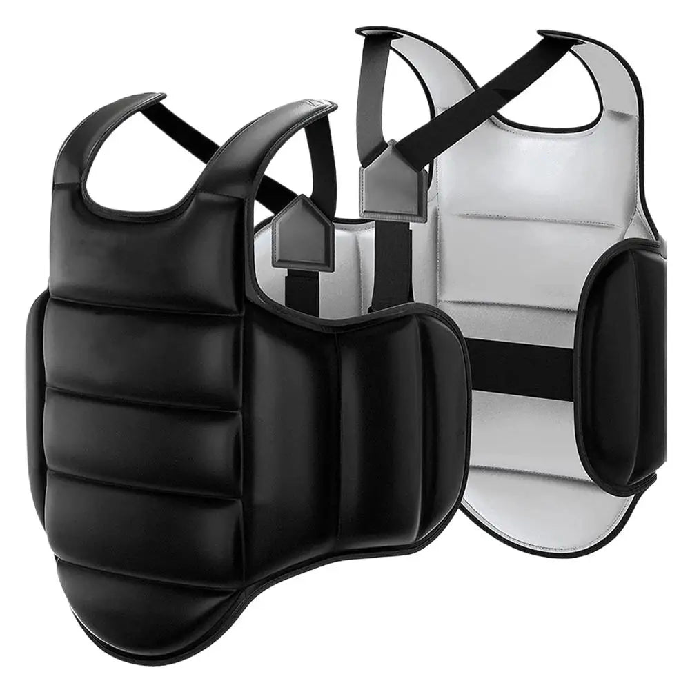 Soft Training Uniform for Taekwondo Target Foam Red/Blue/Black/Gray Karate Uniform Chest Guard Belt Vest Boxing Equipment Unisex Oasis Select Black L Sheight 160-180cm