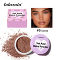 Loose Baking Setting Powder Long Lasting Oil Control Natural Face Matte Waterproof Brightening Loose Powder Makeup Cosmetics Oasis Select 5 Cocoa
