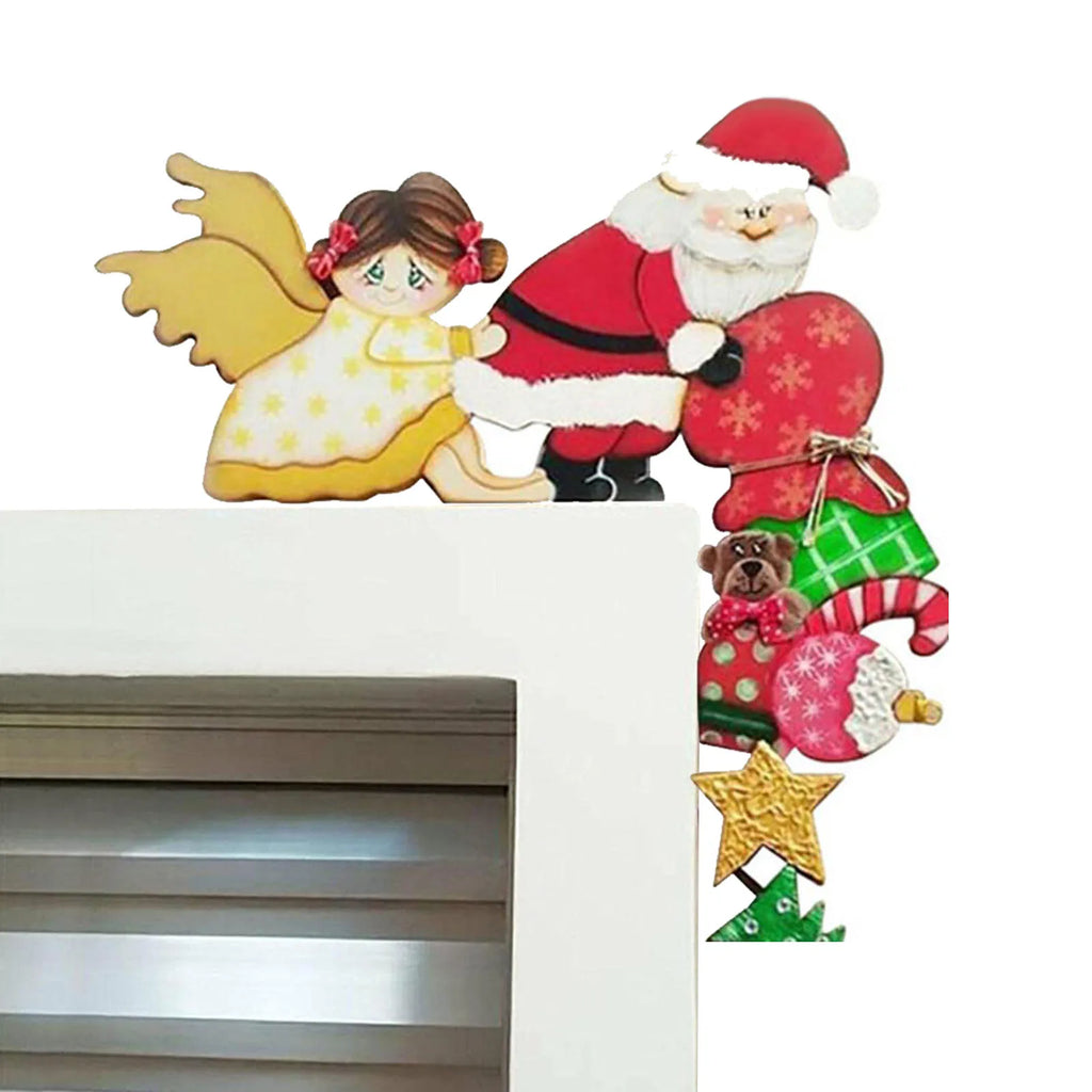 Door Decor Christmas Ornaments Decorations Christmas Door Decor DIY Christmas Deer Hanging Ornament Xmas Door Corner Ornament Oasis Select C China Mainland