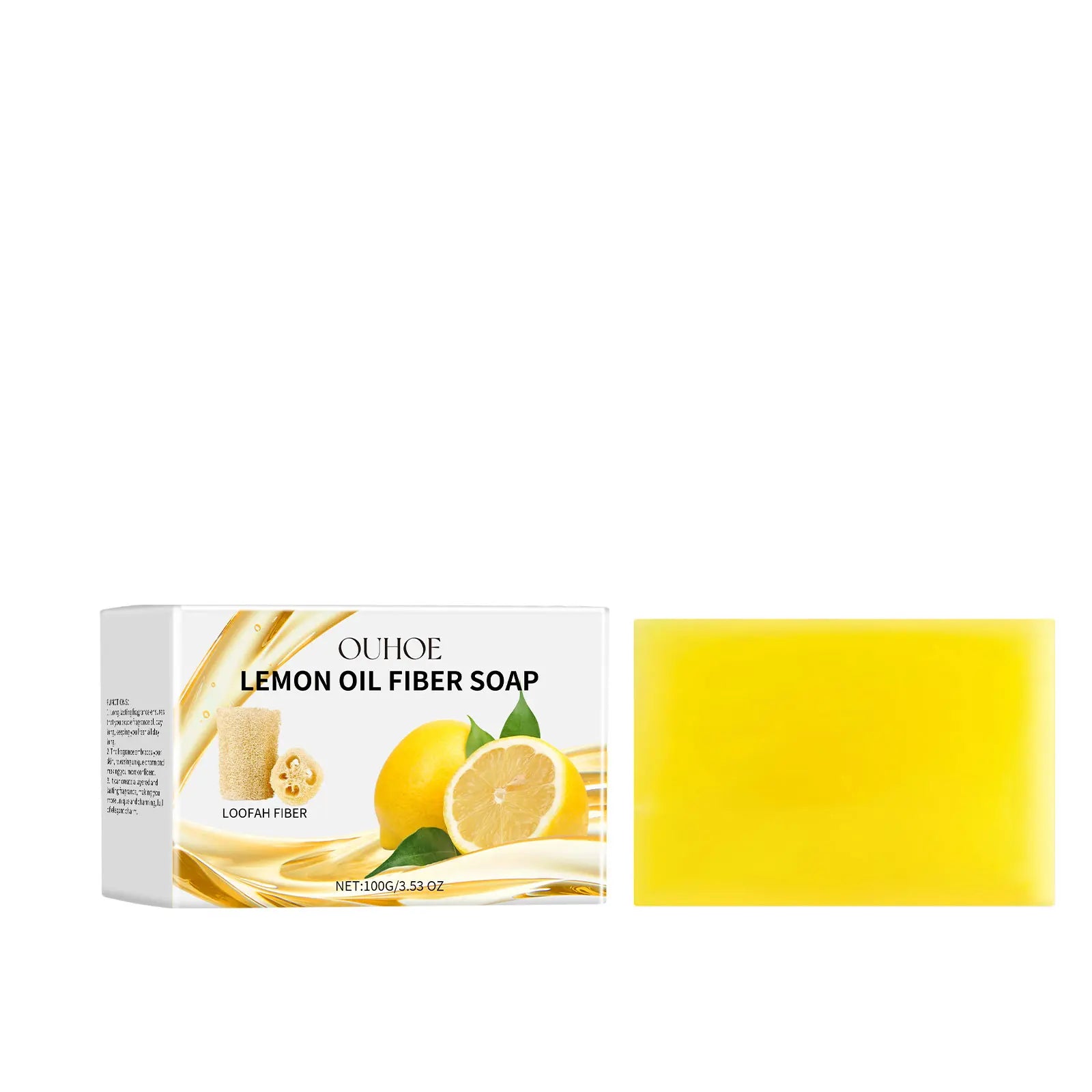 Lemon Body Cleansing Soap Oil Control Deep Cleansing Pores Anti Acne Remove Dirt Exfoliating Moisturizing Nourishing Shower Soap Oasis Select
