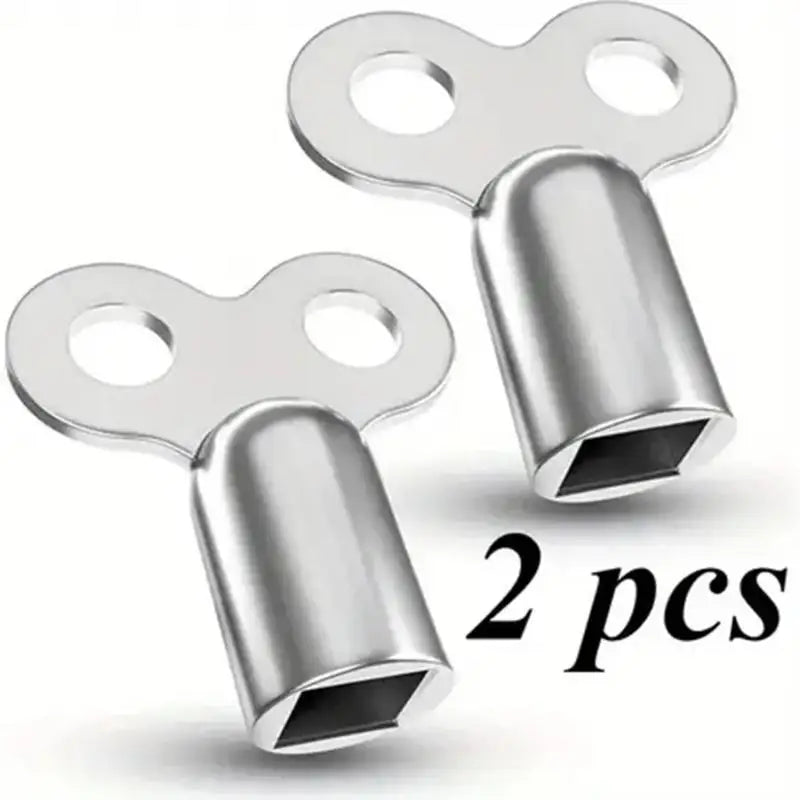 2-Pack Zinc Alloy Radiator Bleed Key – 5×5mm EU Square Valve