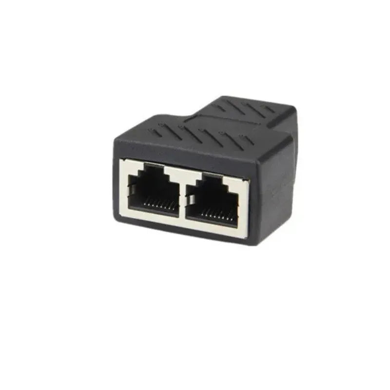 1/2/4/6pcs Cable Ethernet Cable Extender Network Connector 1 To 2 Ways Docking Plug RJ45 Splitter Adapters Cables Connectors Oasis Select