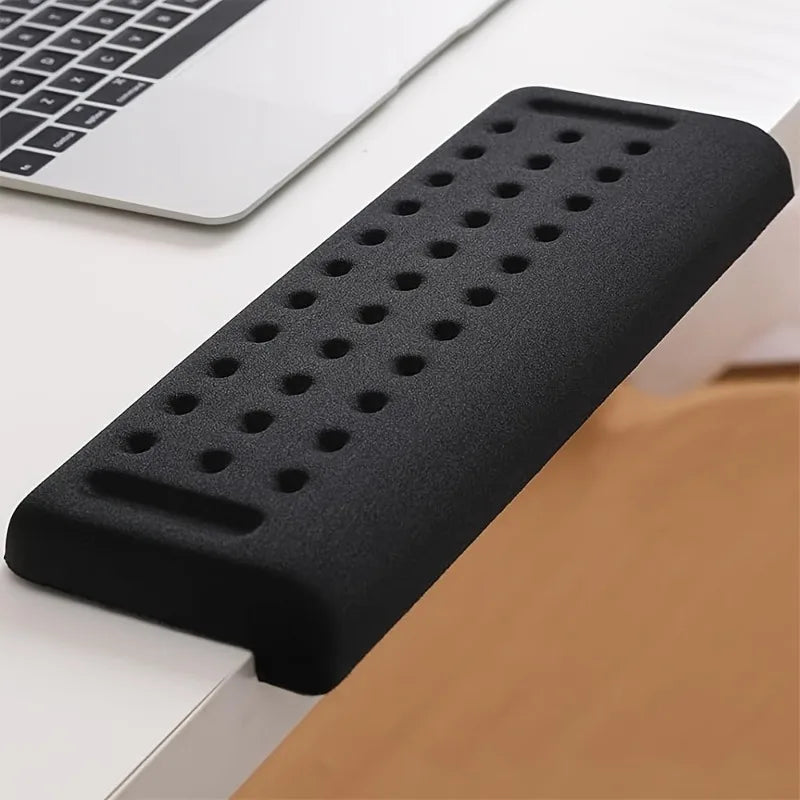 33.81 oz-Shaped Desk Pad with Non-Slip Foam Base And Ergonomic Wrist/Forearm Support - Comfortable Wrist Rest for Computer Work Oasis Select black