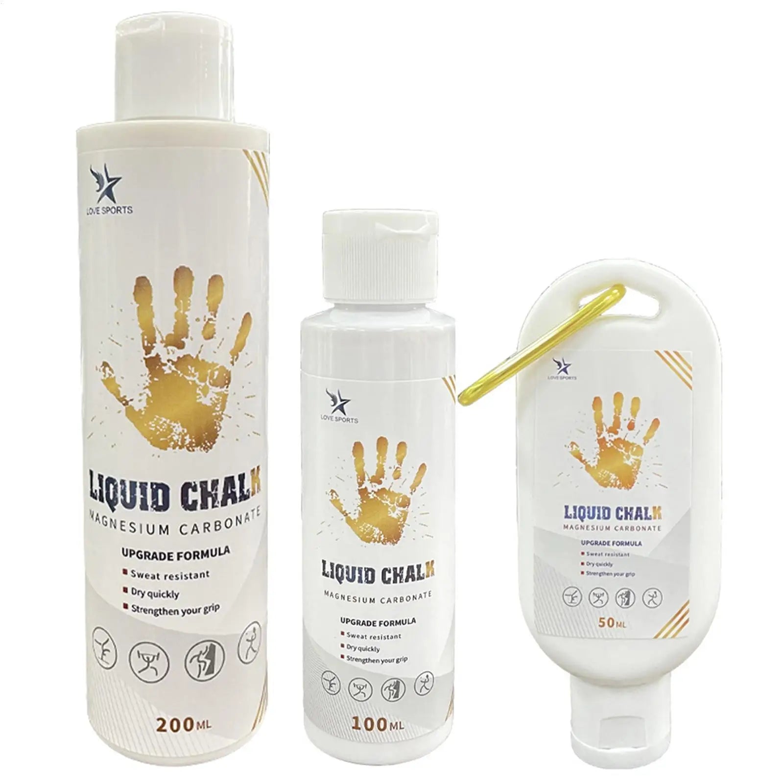 50/100/200ml Liquid Magnesium Powder Fitness Lifting Anti Slip Cream Grip Liquid Magnesium For Pole Dancing Rock Climbing Gym Oasis Select