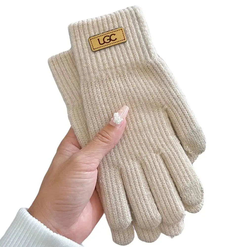 Fleece-Lined Windproof Winter Gloves – Warm & Anti-Slip