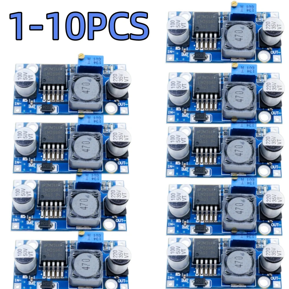 1/5/10pcs LM2596 DC-DC Adjustable Buck Converter 3.2V~35V to 1.25-35V Power Supply Step Down Voltage Regulator Module Oasis Select