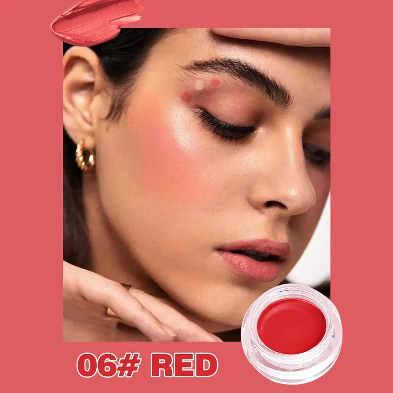 PEINIFEN Matte Cream Blush Stick – Soft Fog Powder Blusher Cream Blush Stick Oasis Select RED