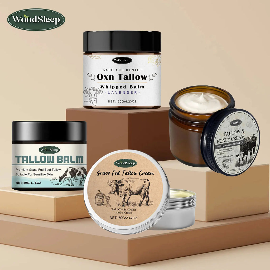 WOODSLEEP Beef Tallow Cream – Firming Nourishing Face & Body Balm