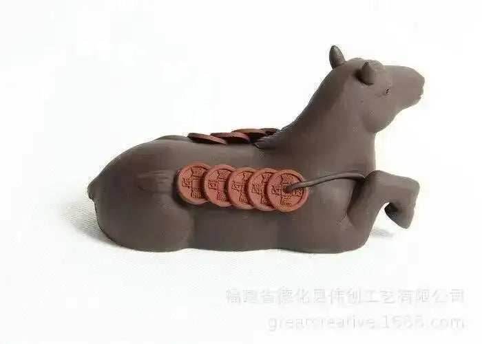 Purple Clay Tea Pet Money Horse Tea Pet, Kung Fu Tea Supplies Oasis Select