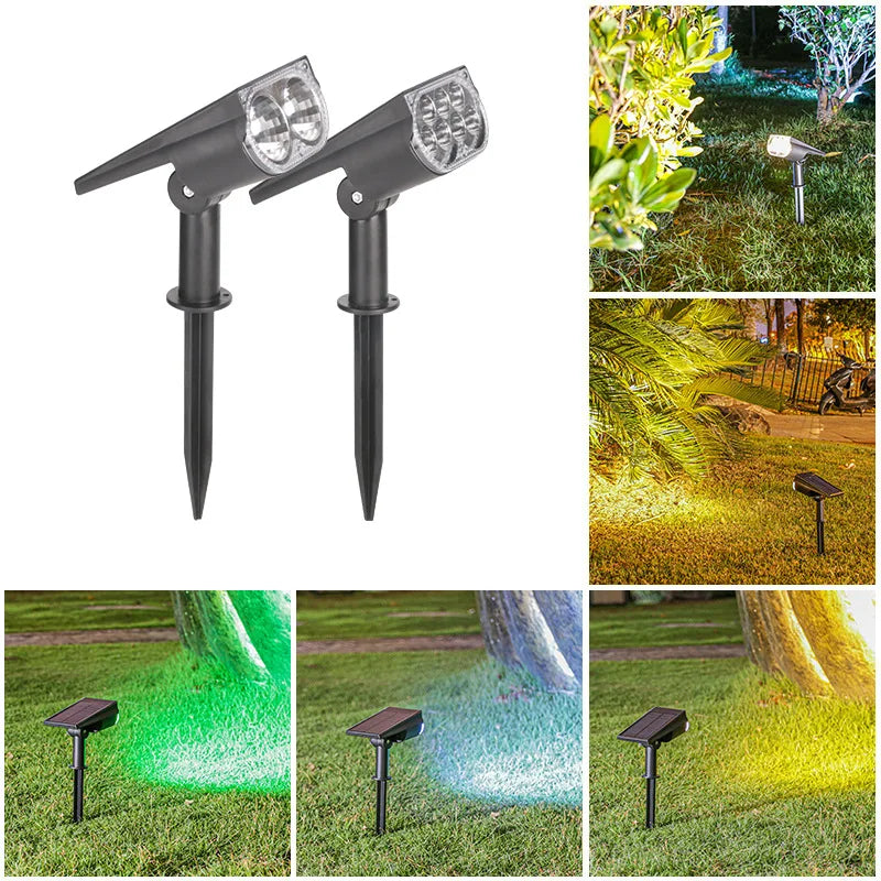 Solar Spotlights Dual Use Tree Light Outdoor Super Bright Landscape Light Garden Garden Villa Decorative Spotlights Lawn Oasis Select