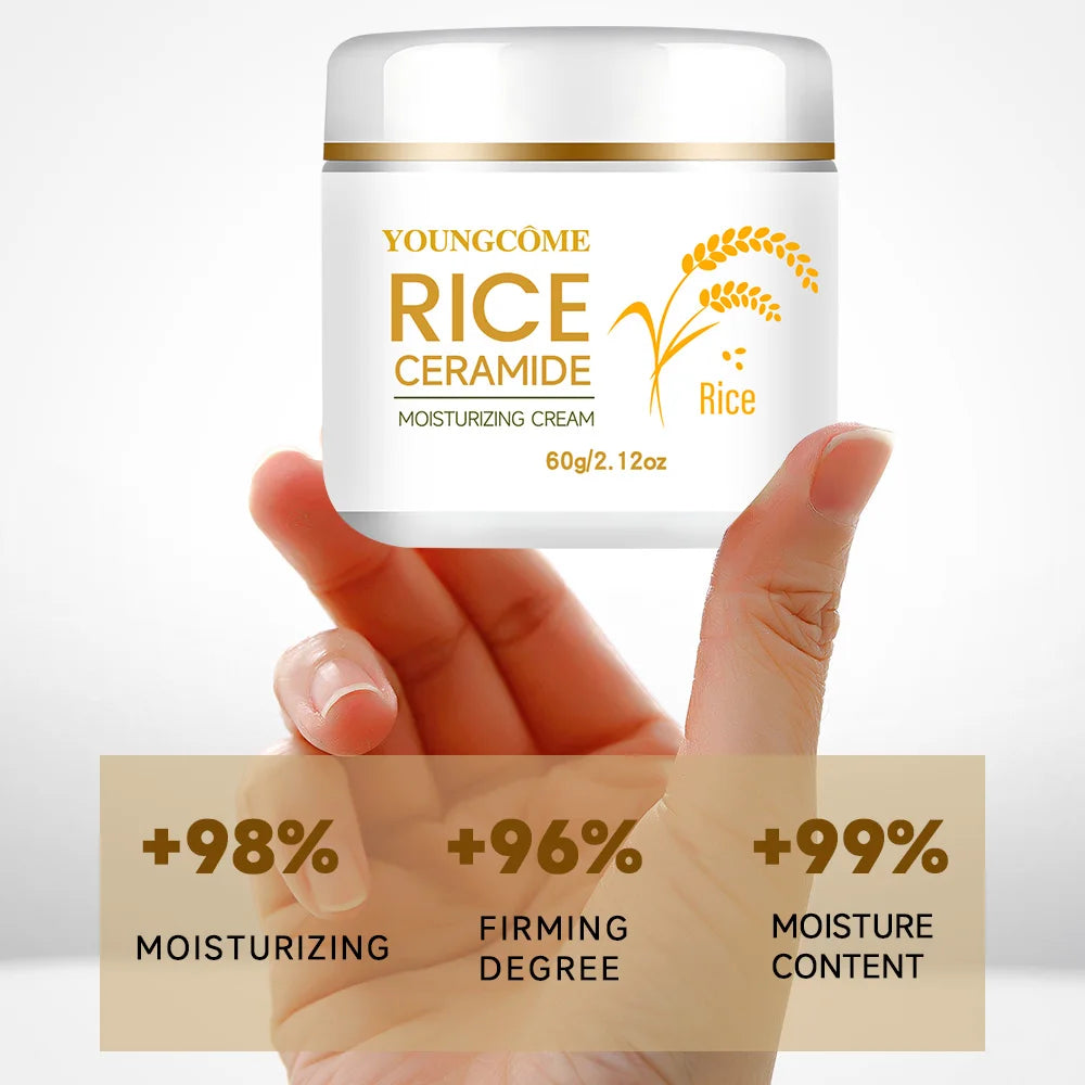 YOUNGCOME Rice Ceramide Moisturizing Cream | Korean Skincare Face Moisturizer Cream Oasis Select