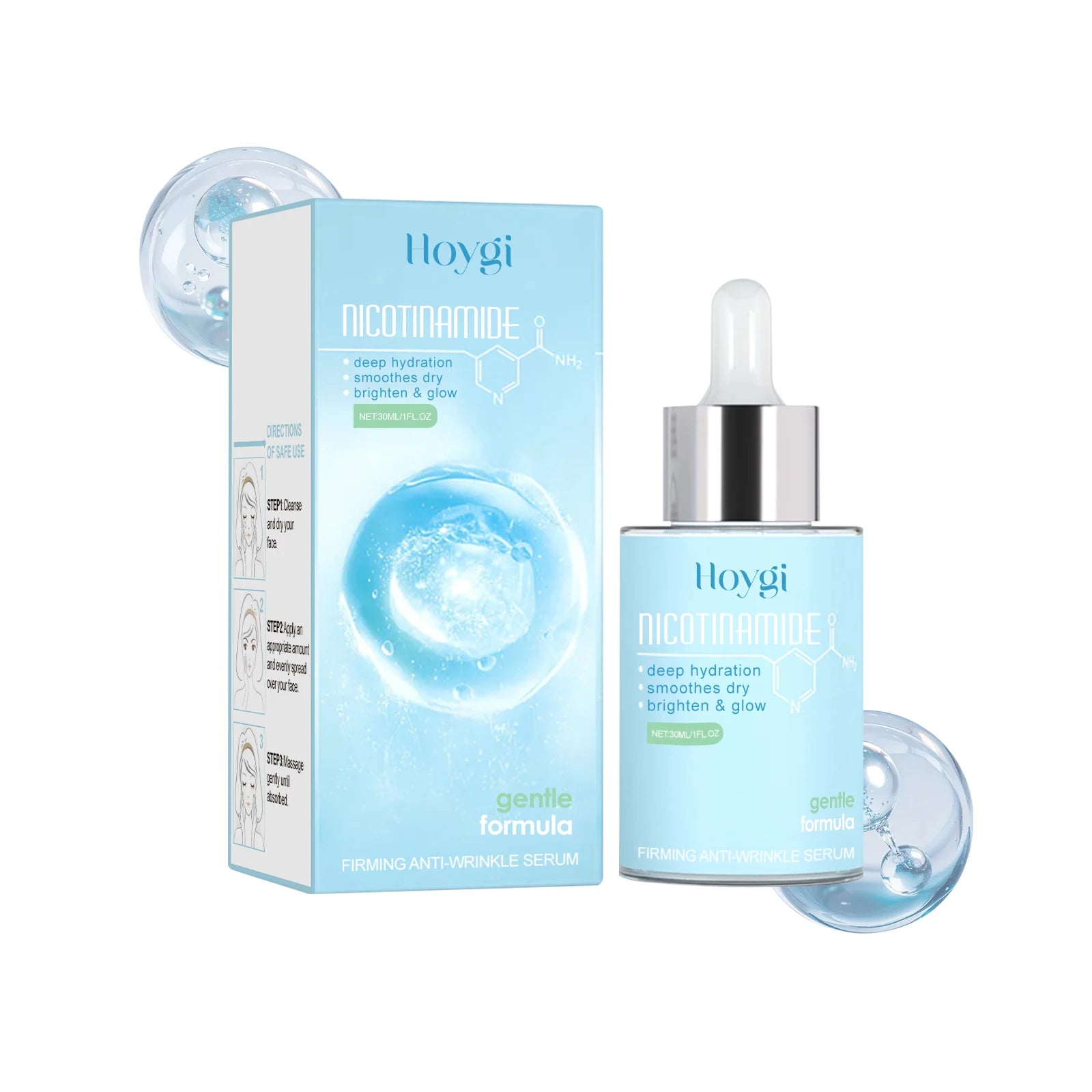 Facial care essence, moisturizing, nourishing, caring for facial skin, elastic and shiny essence Oasis Select 30ml boxed