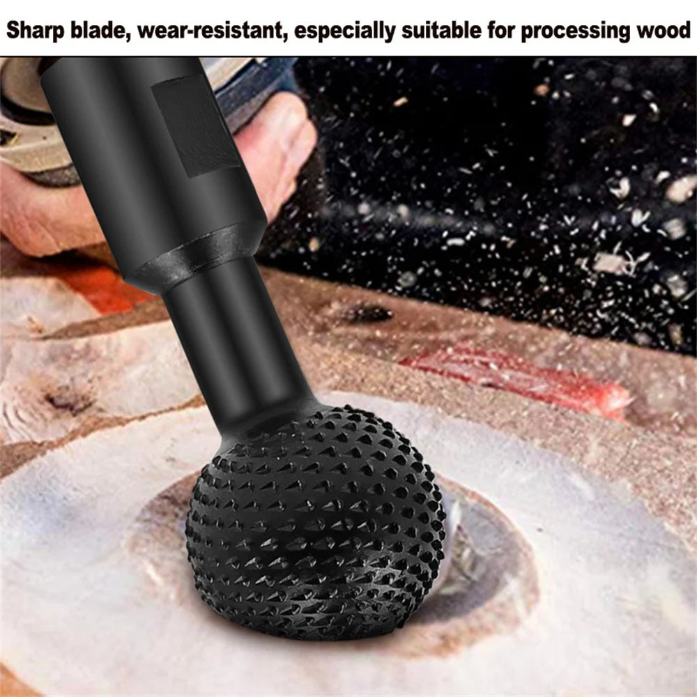 Angle grinder rotary file engraving tool grinding head spherical m10/m14 grinding wood groove polishing round drill bit Oasis Select