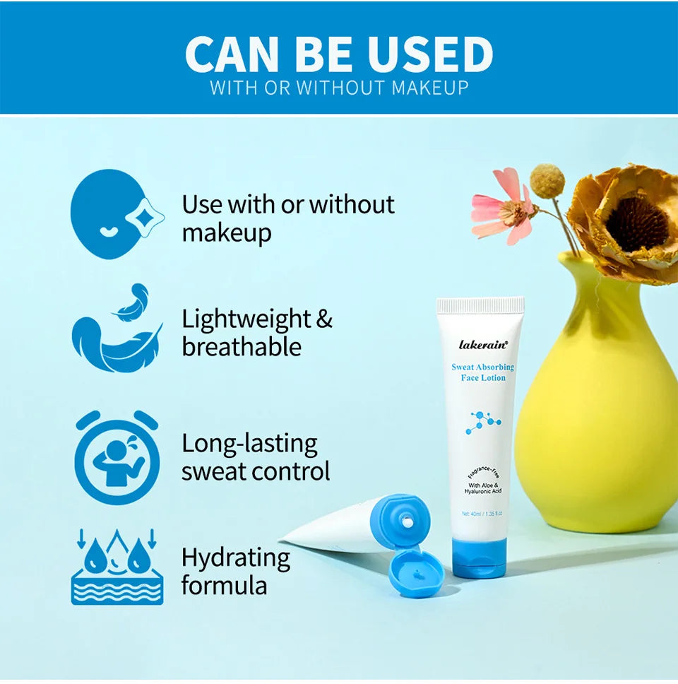40mlOil Control Sweat Absorbing Primer Lotion, Refreshing Non-Greasy Natural Face Makeup Base Oasis Select 40ml