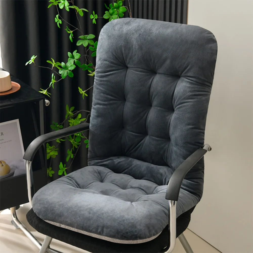 Cotton Chair Cushion & Backrest Pillow 45×93cm | Washable