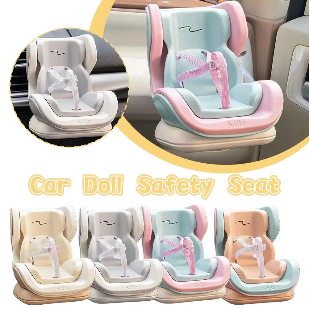 Kawaii Mini Car Seat Doll Accessory – Cute Interior Decor