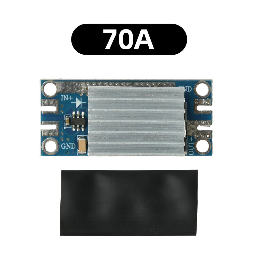 50A/70A High-Current Ideal Diode Module with Wide DC 4-90V Voltage Range and Solar Backfeed Protection for Solar Charging System Oasis Select 70A