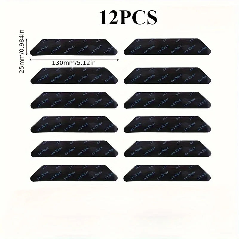 12Pcs Newest Carpet Non-slip Stickers Washable Anti Curling Carpet Patch General Reusable Floor Rug Mat General Fixed Sticker Oasis Select 12pcs