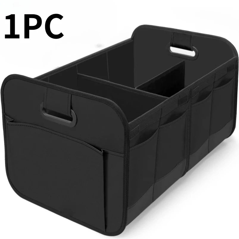 SUV Car Trunk Organizer Collapsible Storage Box 600D Oxford Fabric with Reinforced Handles Multiple Compartments for Vehicle Oasis Select 1PC