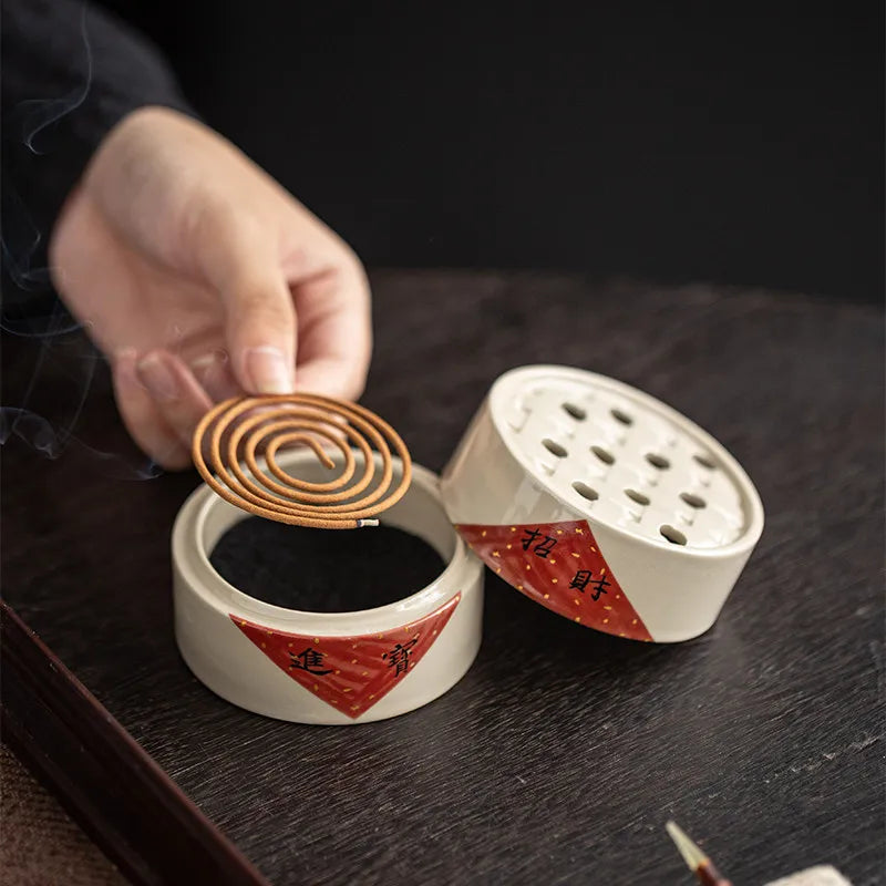 Fortune Themed Incense Burner for Home Ideal for Creating Pleasant Ambiance and Adding Festive Charm To Living Spaces Oasis Select
