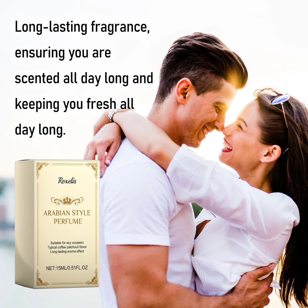 15ML Unisex Coffee Patchouli Perfume Lasting Unique Fragrance Natural Fresh & Elegant Scent Charm Enhancement Perfume for Dating Oasis Select