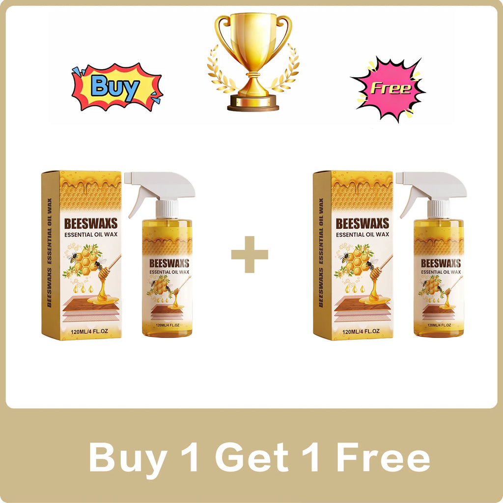 Wood Polishing Beeswax Spray Furniture Surface Brightening Care Agent Enhance Gloss Smooth Wooden Surface Daily Household Wood Oasis Select Buy 1 Get 1 Free
