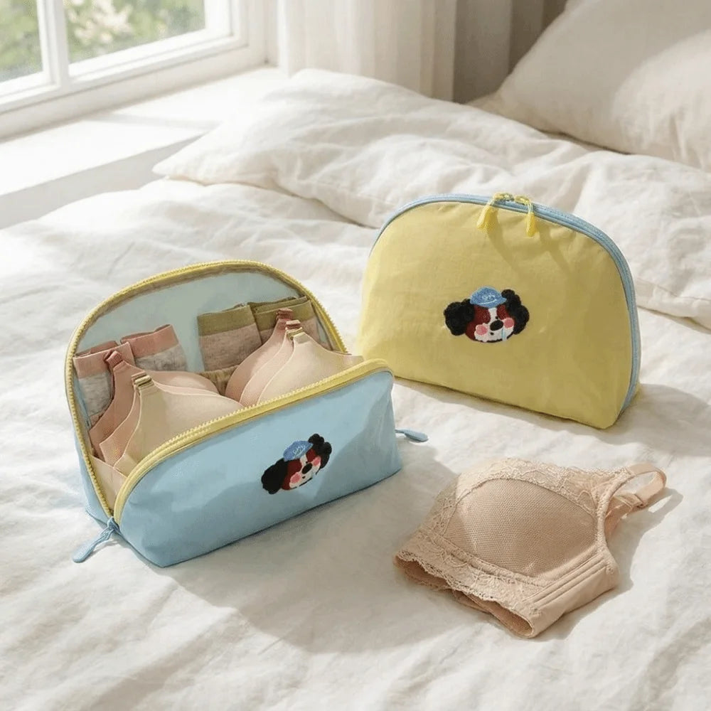 Cartoon Waterproof Bra & Underwear Storage Bag | Zipper