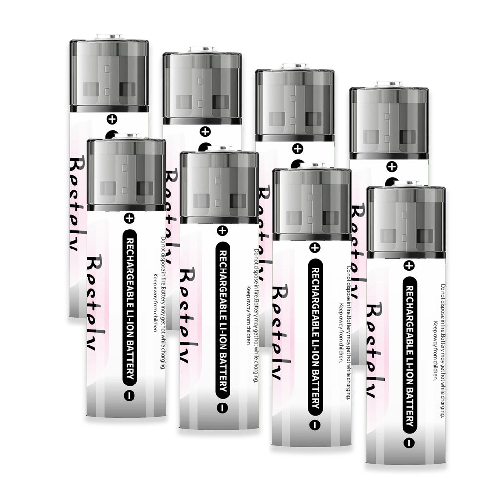 2025 New 1.5v Rechargeable Lithium AA Battery, High capacity 5800mAh USB Li-ion AA Battery,1.5h fast charging and long lasting Oasis Select