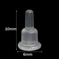 50pcs Comfort Impenetrable Soft Big-Long Earring Backs for Pierced Ears TPE Medical Grade Material Fit with All Types of Earring Oasis Select 6X10mm