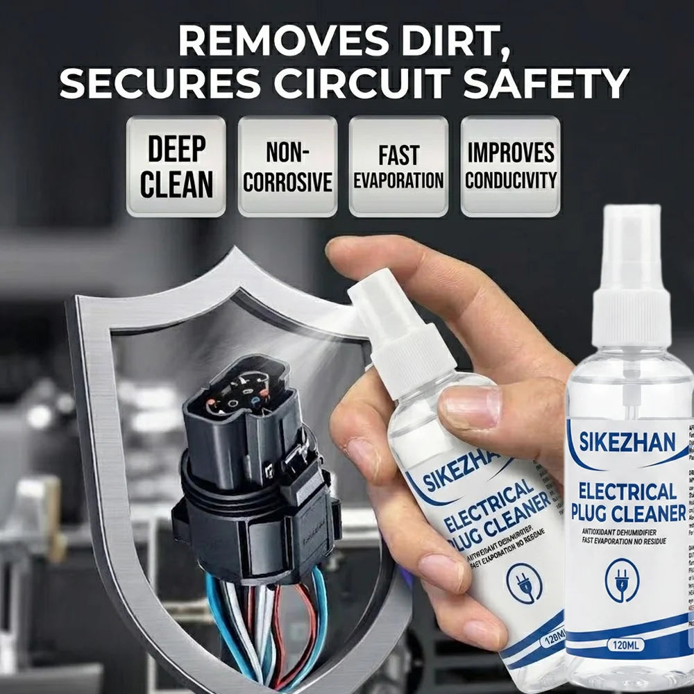 120ml Electronic Contact Cleaner Spray Fast Drying No Residue Degreaser for Car Plugs Connectors PCB Circuit Boards Deoxidizer Oasis Select