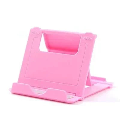 1/2/3Pcs Phone Desk Stand For Mobile Phone Tripod For iPhone Xsmax 12 13 Pro Huawei Xiaomi Mi 9 Plastic Foldable Desk Holder Oasis Select Pink
