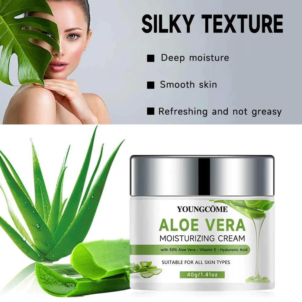 Natural Aloe Vera Gel Face Cream Moisturizing Blackhead Removal Creams For Women Korean Skin Care Products Cosmetics Nourishing Oasis Select
