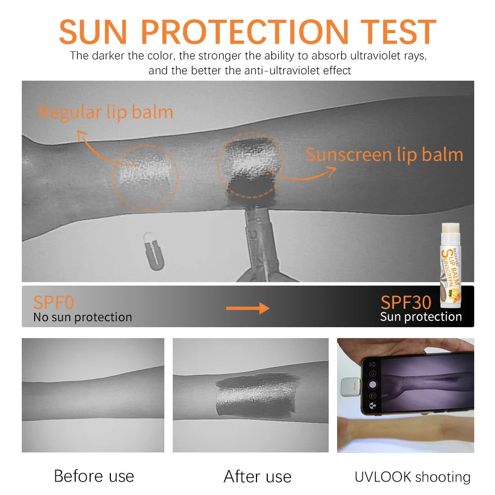 New Sunscreen Lip Balm SPF30 Hydrating Lip Sunblock For Protects Travel Size Sunscreen For Lips Soothes And Moisturizes Lips Sun Oasis Select