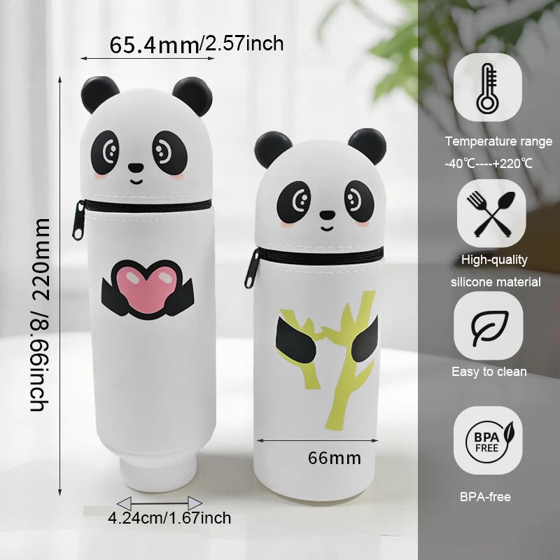 Animal standing pencil case, pen holder suitable for students, school, office, back-to-school gifts Oasis Select