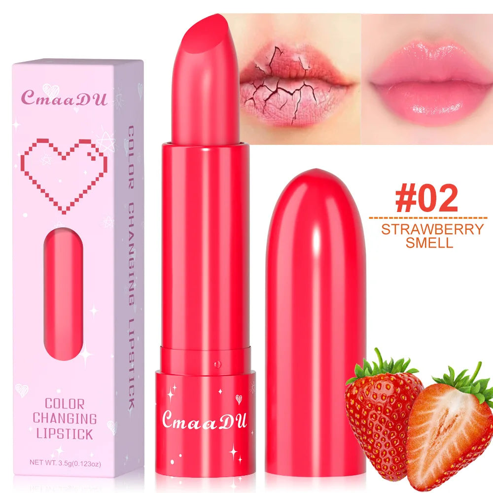 CmaaDu 6-Color Changing Lipstick – Fruit Tinted Lip Balm