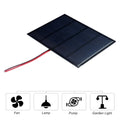 3W 12V Polycrystalline Solar Panel Charger with Cable – DIY Solar Charging Panel Oasis Select United States