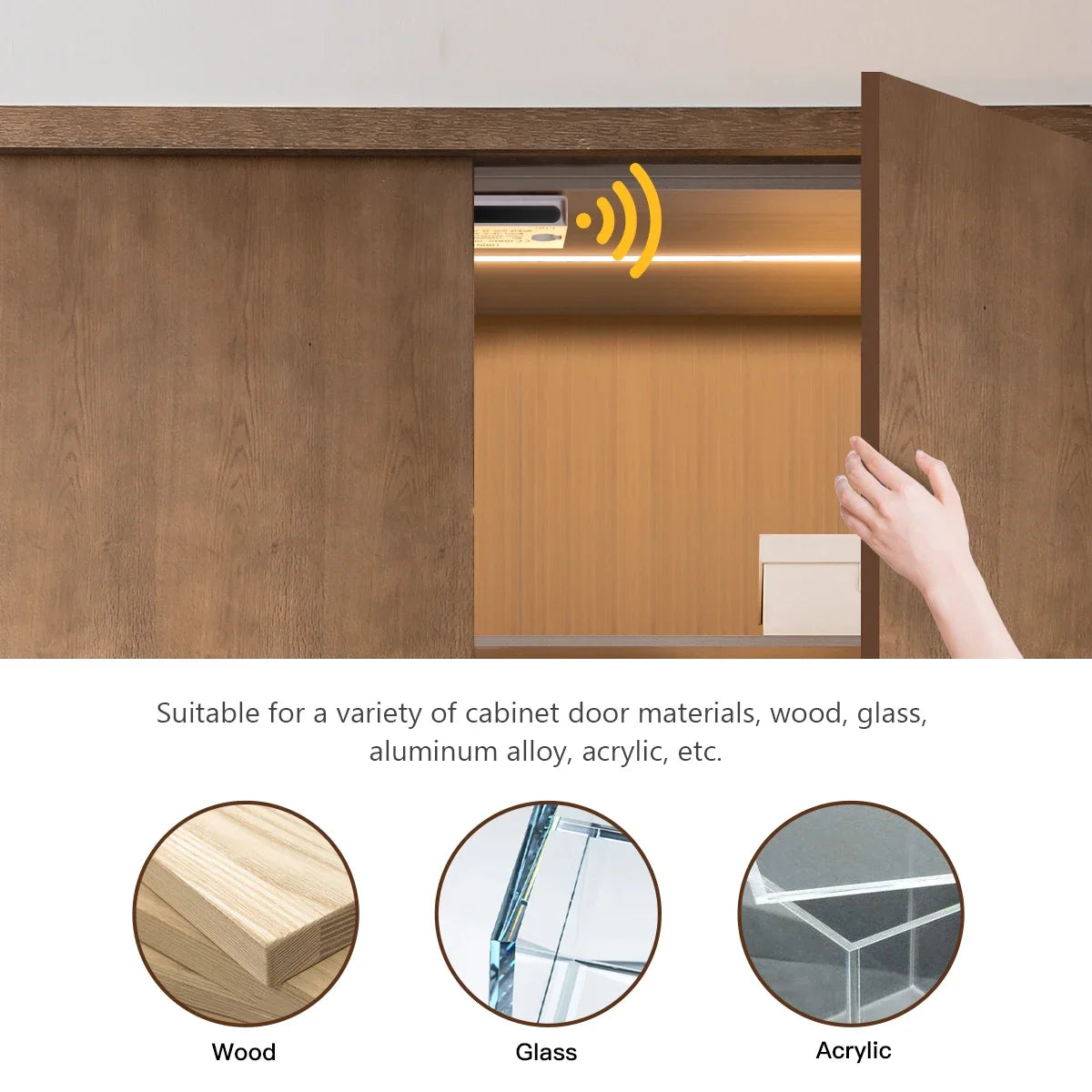 24V Neon LED Strip Smart Door Proximity Sensor Pure Silicone Gel Tube Novel Convenient and Practical Motion Sensing LED Lamp Oasis Select