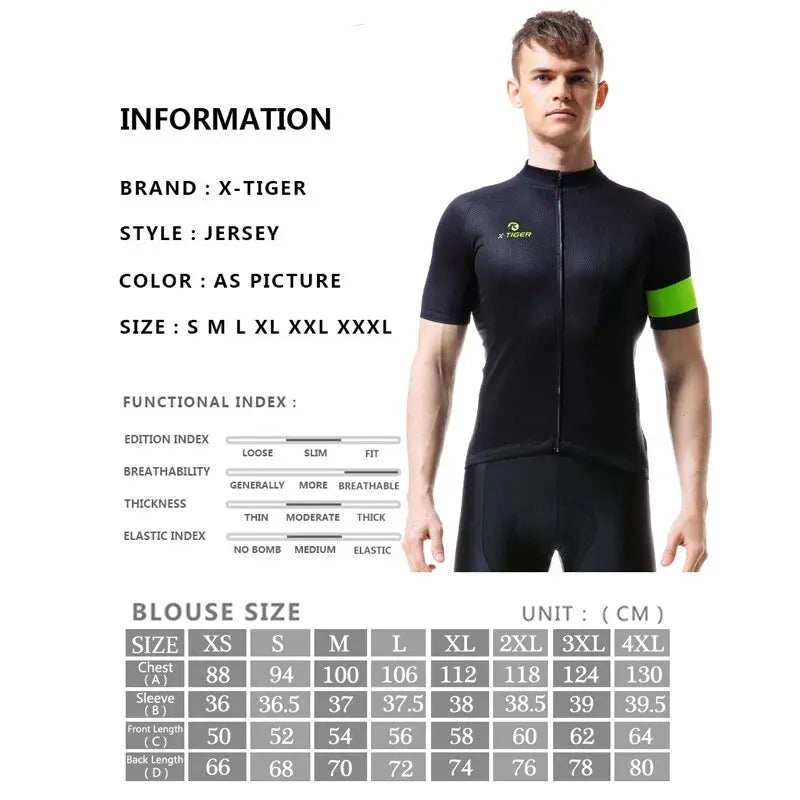 X-TIGER Cycling Jersey MTB Bicycle Bike Clothes Maillot Roupa Ropa De Ciclismo Hombre Verano Cycling Clothing Oasis Select
