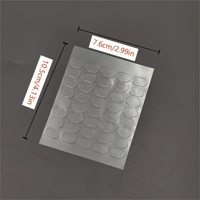 200pcs Transparent Double-Sided Tape Pads - Non-Marking, Anti-Skid Adhesive for DIY Projects & Model Car Decor Double Oasis Select