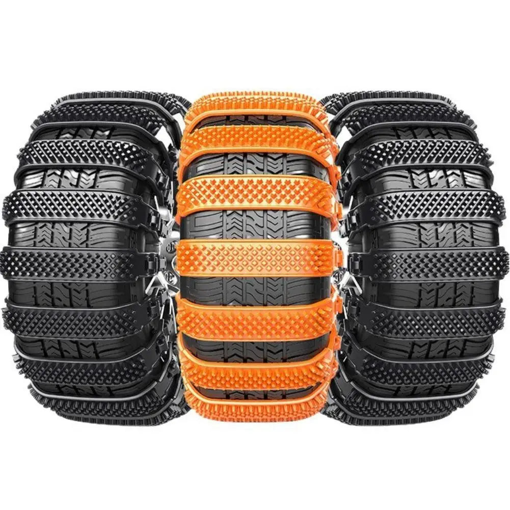 20/10pcs Snow Chain Urethane Set Wheel Ties Belts Widen Thicken Car Tire Crawler Anti-skid Wheel Tyre Ties Winter Emergency Tool Oasis Select
