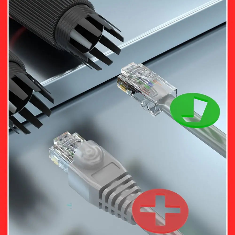 Double Head RJ45 Docking Connector Adapter Female Waterproof IP67 Header Ethernet Network Straight-through Dustproof Oasis Select