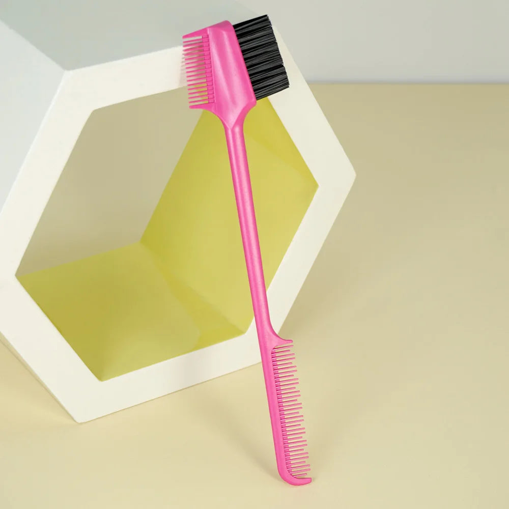 Double-Sided Hair Dye Brush & Comb Set – Salon & Home Hair Color Applicator Oasis Select SZ46-roseo
