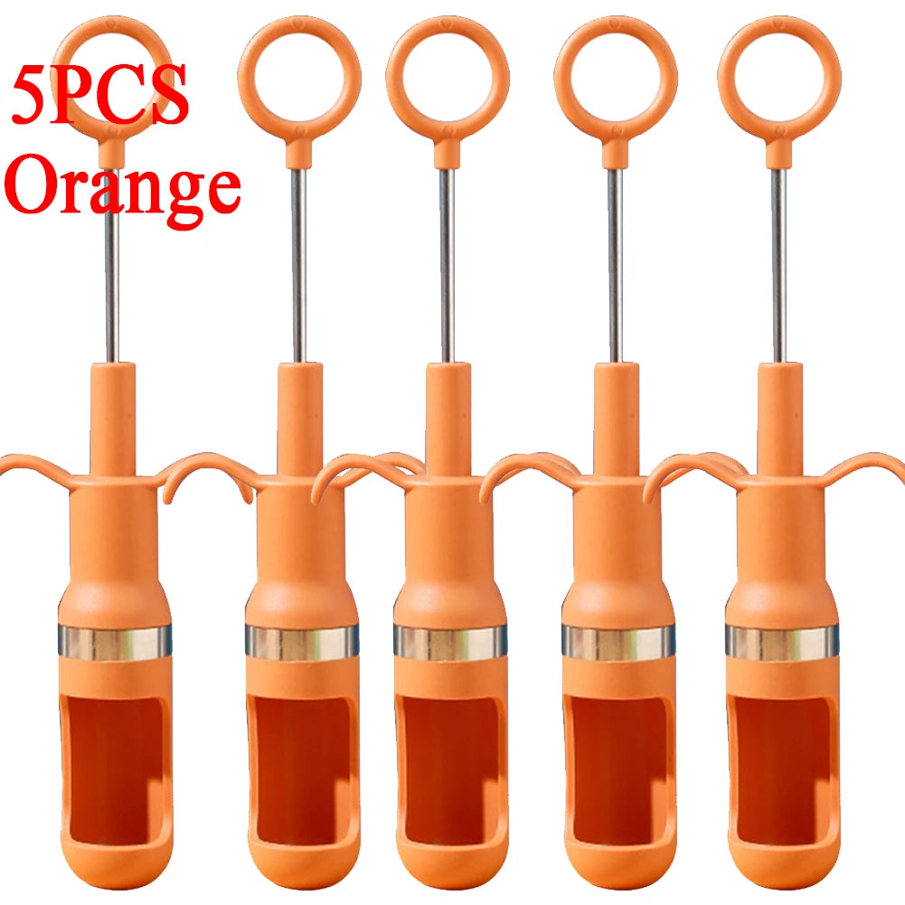 Cherry Olive Pitter & Fruit Core Remover – Stainless Steel Fruit Pitter Tool Oasis Select 5PCS orange