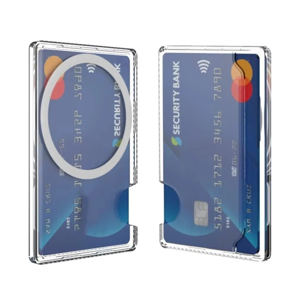 Magnetic Clear Wallet Case Card Slots – iPhone 12 to 16 Pro Max